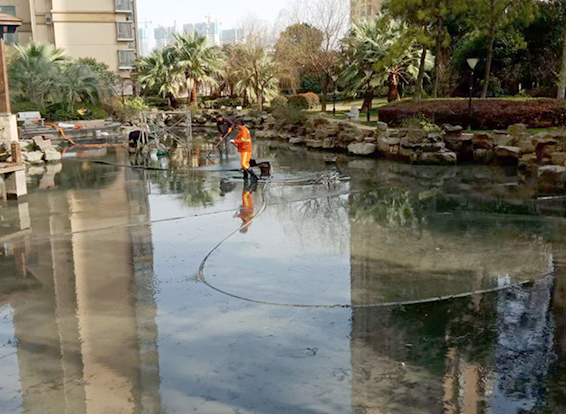 全椒景观池淤泥清理