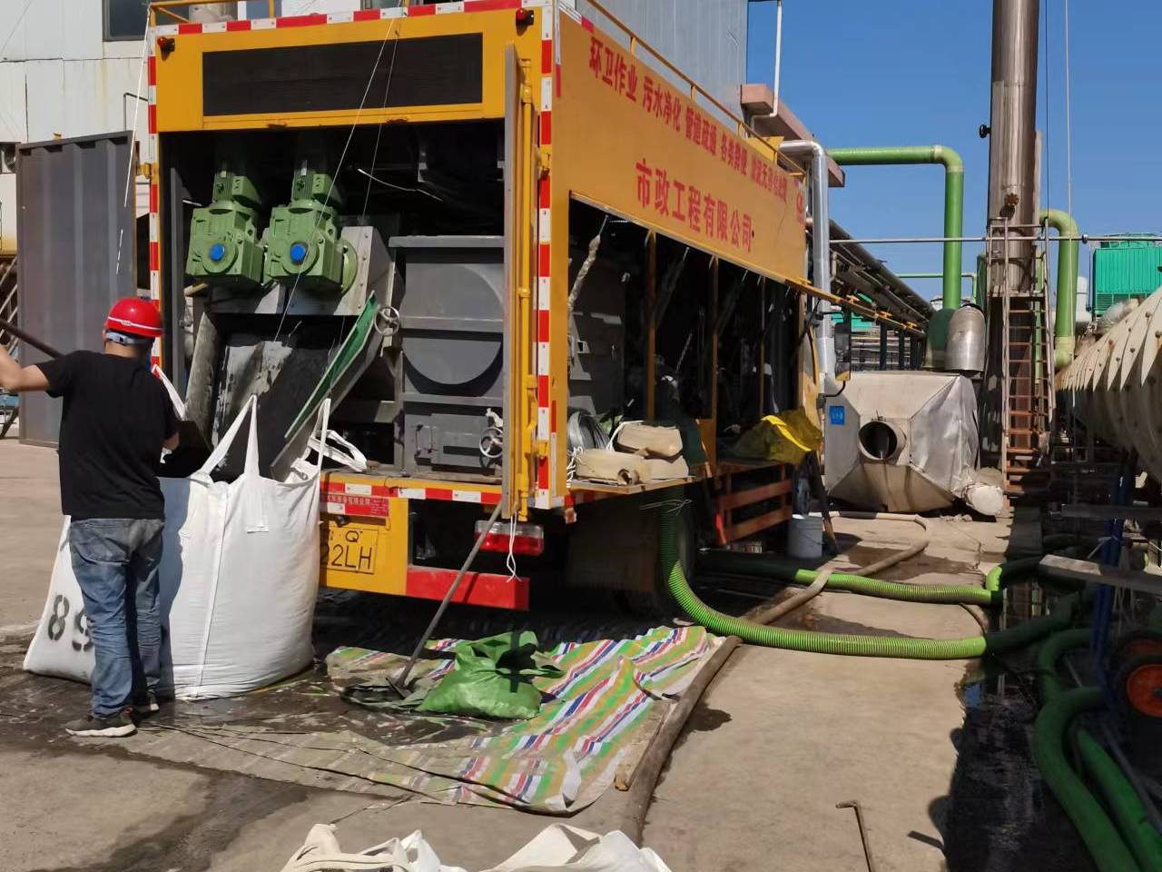 全椒淤泥压干处理